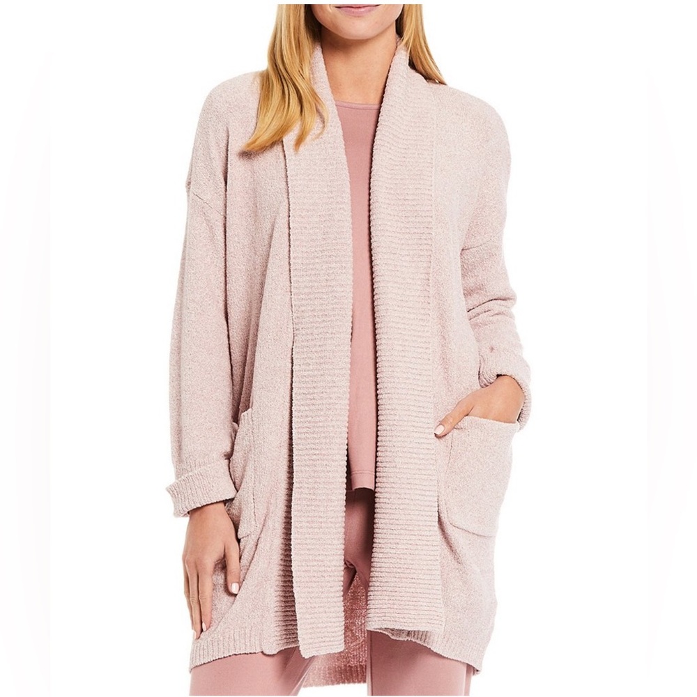 Natori Lounge Longline Cardigan Soft Dusty Pink XL